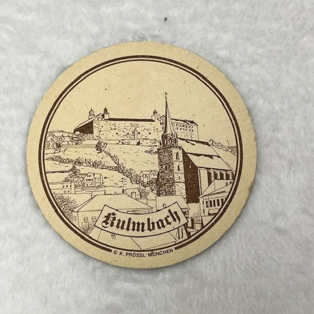Vintage German Beer Coasters Set of 6 K. Prossl Munchen Bavaria Souvenir Cities
